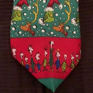 Grinch holiday tie